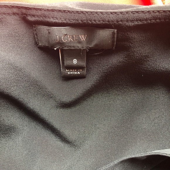 JCrew Off The Shoulder Orange 100% Silk Top With Straps & Frills Size 8 - Picture 8 of 16